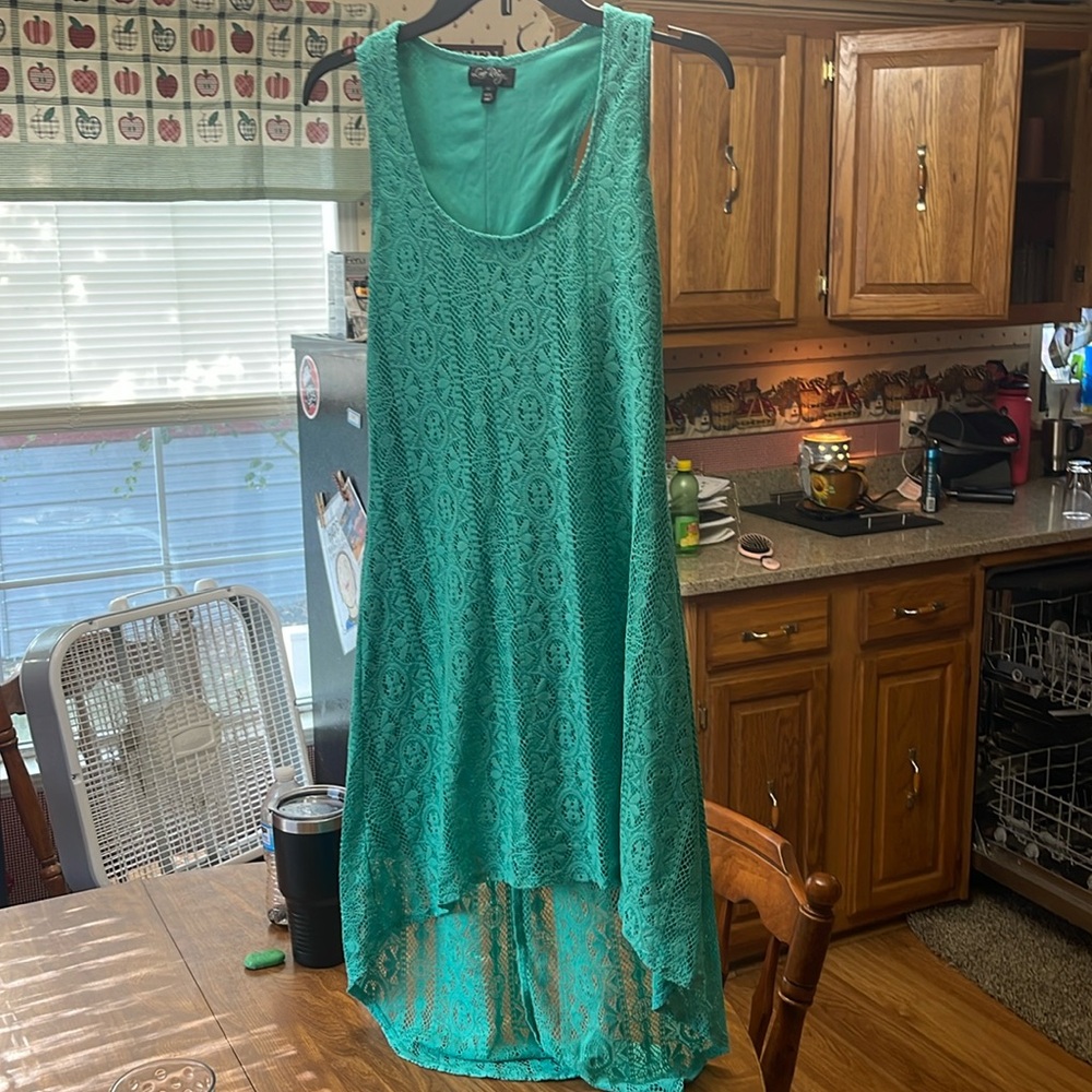 Summer teal dress